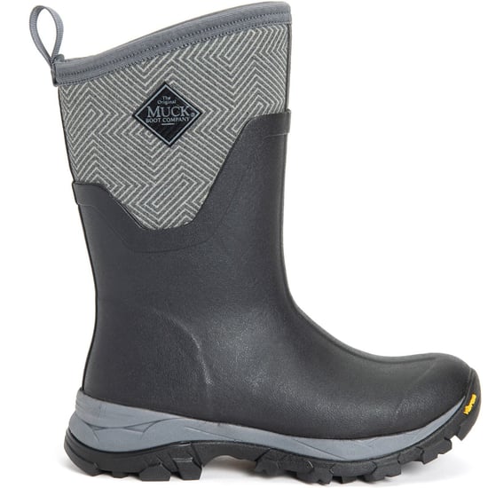 Muck Boots Arctic Ice Mid AGAT Gummi Schwarz/Grau Geometrische Gummistiefel - Image 5