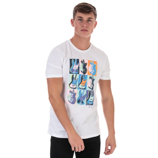 Men's Ben Sherman Warhol Print T-Shirt in White