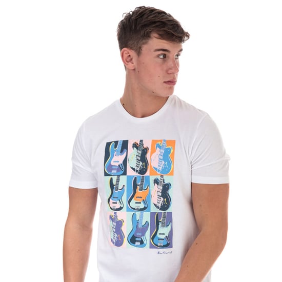 Men's Ben Sherman Warhol Print T-Shirt in White