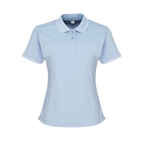Premier - "Coolchecker" Poloshirt für Damen (Hellblau) - Image 1