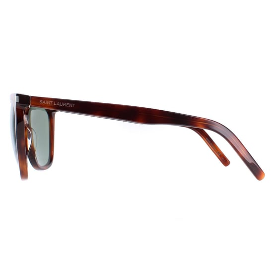 Saint Laurent Square Womens Glänzend Medium Havanna Fest Grün SL 526 - Image 3