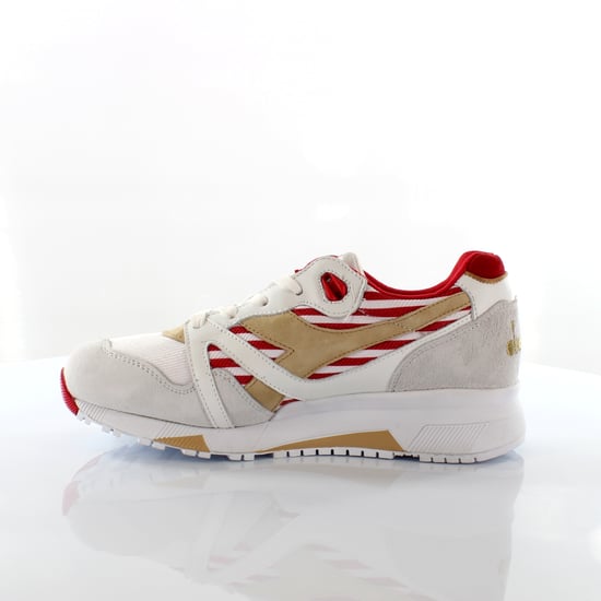 Diadora Repubbliche Marinare N9000 Mii Herren weiß/rote Trainer - Image 3