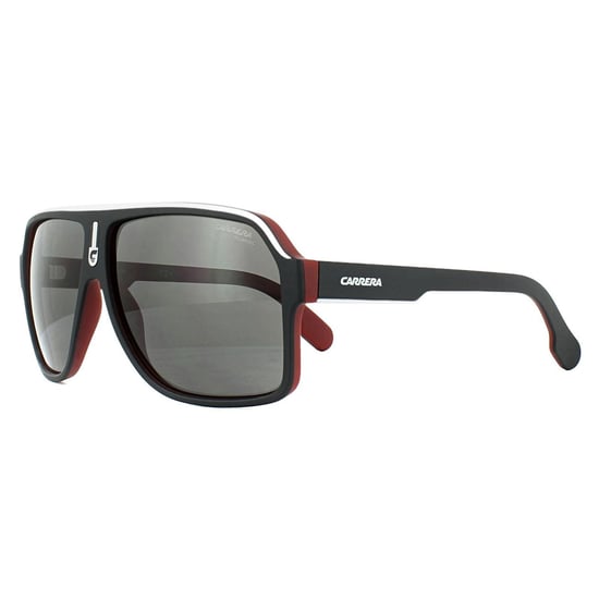 Carrera Aviator Unisex Black Silver Red Grey Polarized Sunglasses