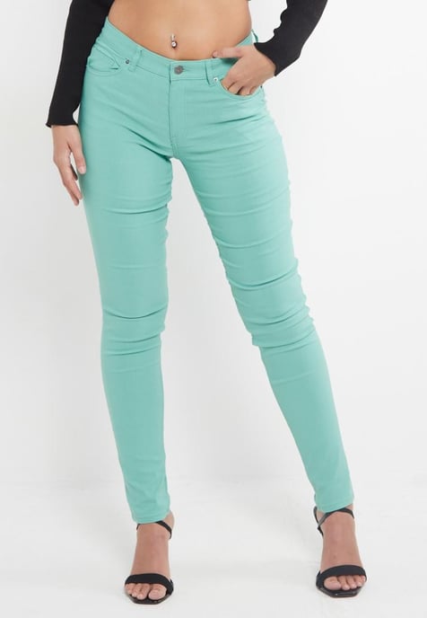 MYT Damen Skinny Super Stretch Chinos Mintgrün - Image 3
