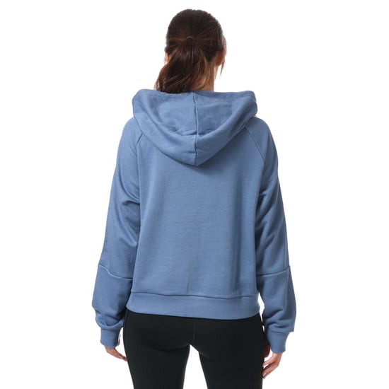 Women's adidas Essentials 3-Stripes Cropped Hoody in Blue