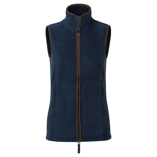 Premier Womens/Ladies Artisan Fleece-Weste (Marine/Braun) - Image 1