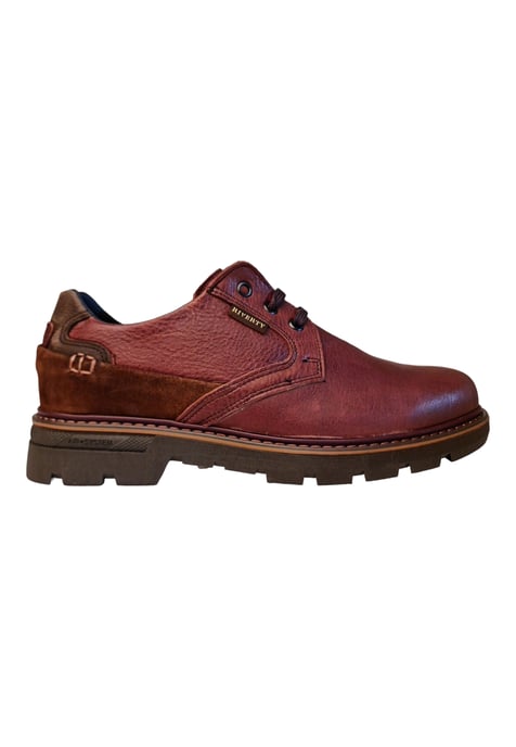 Man's Moccasin Shoe Riverty color red