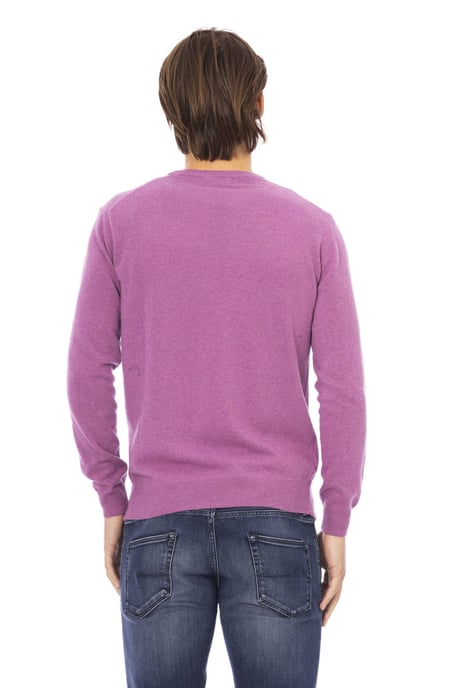 Baldinini Trend Men's Violet Wool Sweater