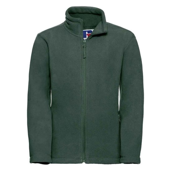 Russell - Fleecejacke Durchgehender Reißverschluss für Kinder - Für Außen (Flaschengrün) - Image 1