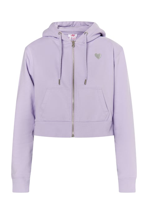 Mymo Kapuzenpullover mit Reißverschluss Damen violett - Image 1