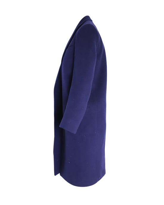 Celine Offene Vorderjacke aus blauer Wolle - Image 2
