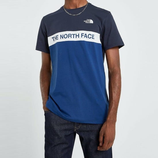 The North Face Herren gewebt Farbe Block T Shirt blau - Image 1