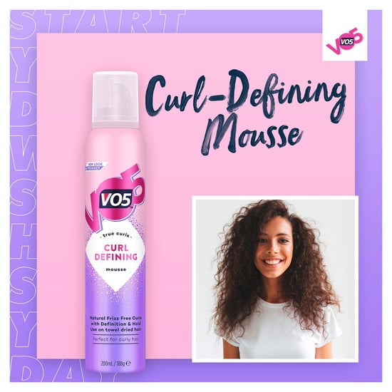 VO5 Curl Defining Hair Mousse with Lasting Hold and Less Frizz 200ml, 6 Pack