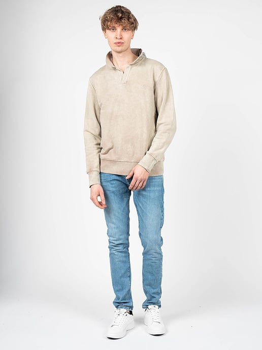 Guess Sweatshirt Polo-Kragen Herren Beige - Image 2