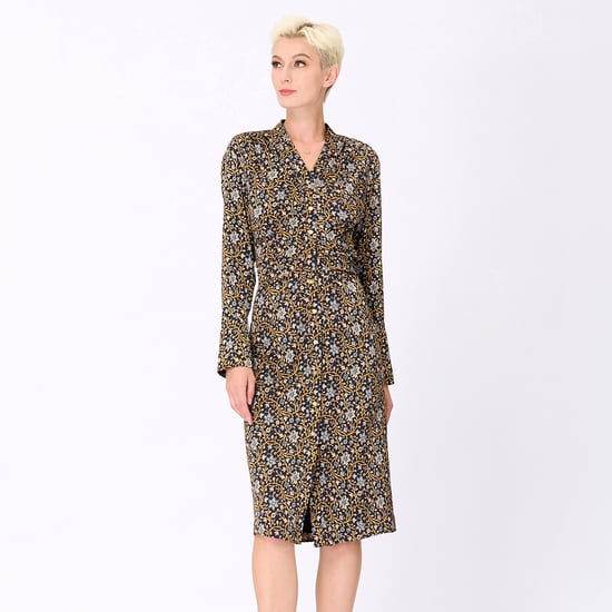 Hemdblusenkleid mit Art-Deco-Print - Image 1