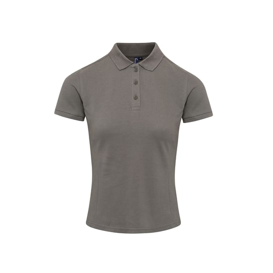 Premier Damen Polo-Shirt Coolchecker mit CoolPlus (Dunkelgrau) - Image 1