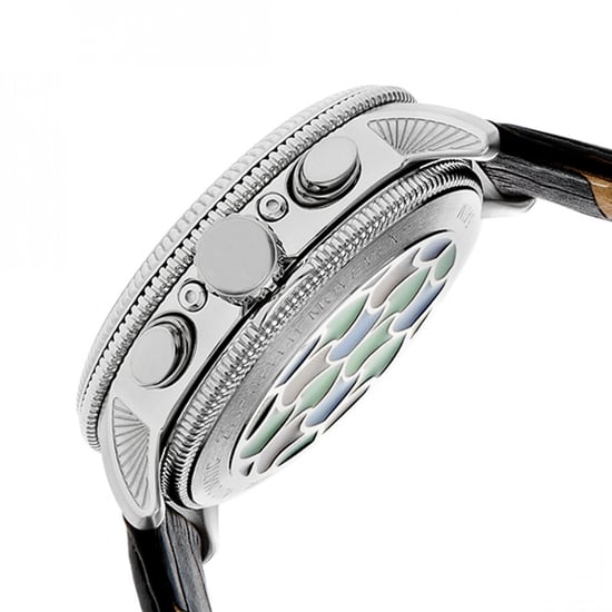 Heritor Automatik Aura Herren Halbskelett Lederarmbanduhr - Image 3