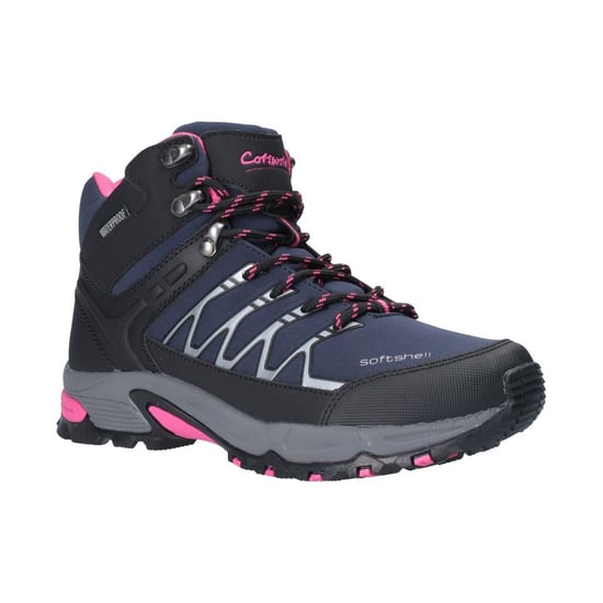 Cotswold Abbeydale Mid Softshell Women's Navy/Schwarz/Fuchsia Wanderschuhe - Image 1