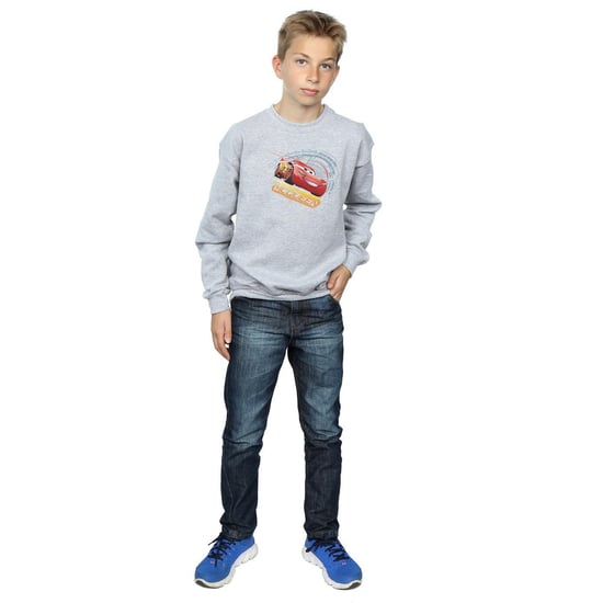 Disney Boys Cars Lightning McQueen Sweatshirt (Sports Grey)