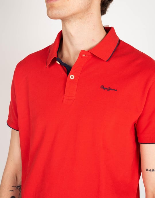 Pepe Jeans Polo Shirt Lucas Men's Red