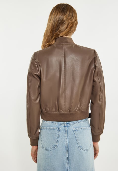 Dreimaster Jacke Damen Taupe - Image 4
