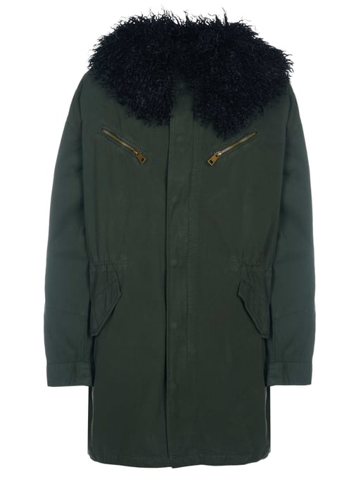 Zadig Voltaire Kidea Coton Lave Eagle Jacke Khaki - Image 3