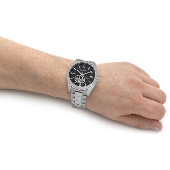 Bulova Surveyor Herren Silber Uhr 96A270 - Image 3