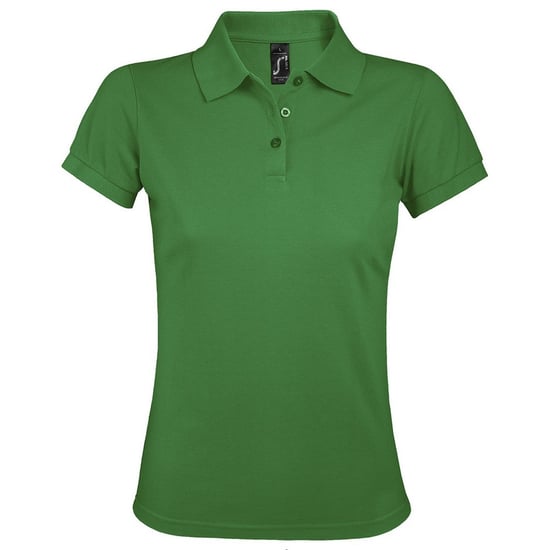 SOLs Womens/Ladies Prime Pique Polo Shirt (Kelly Green)