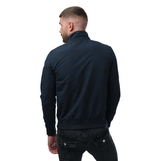 Jack and Jones Herren Mash Harrington Jacke in Marineblau - Image 2