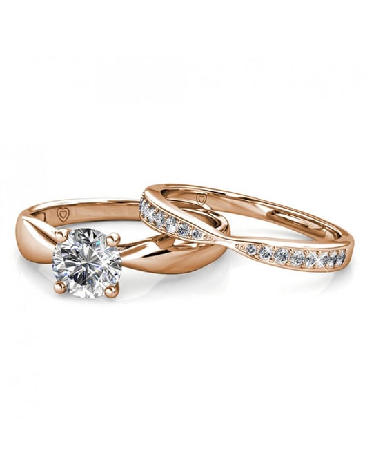 Prestige Ring - Roségold und Kristall - Image 4