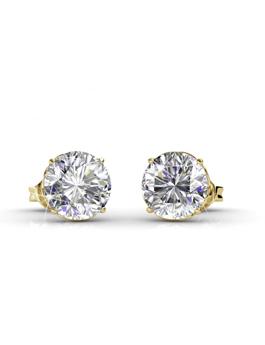 Kristine Ohrringe - Gold und Kristall - Image 1