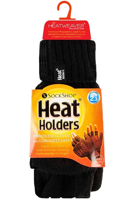 Women's Thermal Converter Fingerless Cable Knit 2.3 tog Handschuhe - Image 2