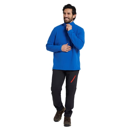 Mountain Warehouse Herren Camber II Half Zip Fleece Top (Blau) - Image 3