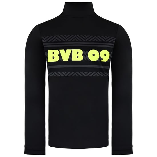 Puma BVB 09 Borussia Dortmund Kinder Schwarz Prematch Sweatshirt - Image 1