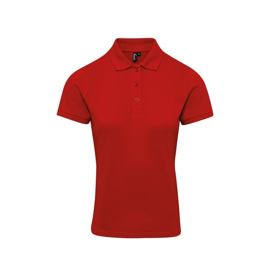 Premier Damen Polo-Shirt Coolchecker mit CoolPlus (Rot) - Image 1