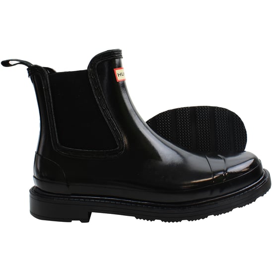 Hunter Commando Chelsea Gloss Damen Schwarze Stiefel - Image 5