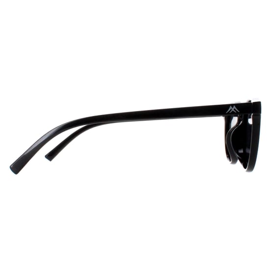 Montana Round Unisex Shiny Black Smoke Polarized MP75