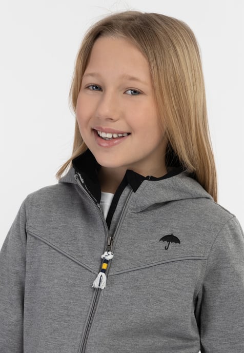 Schmuddelwedda Funktionsjacke Mädchen grau melange - Image 5