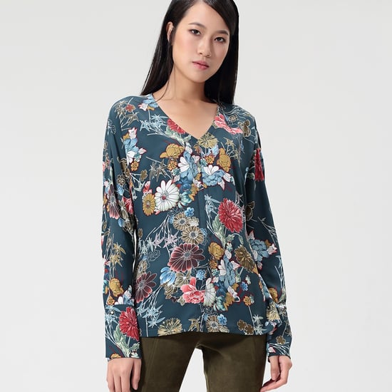 Bluse mit Blumenmuster - Image 1
