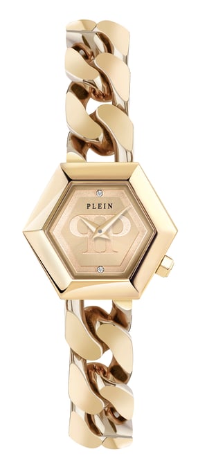 Philipp Plein The Hexagon Groumette Women's Gold Watch PWWBA0323