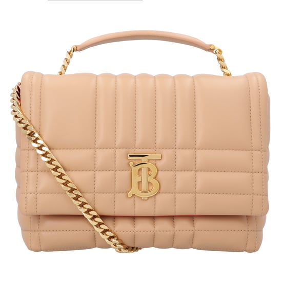 Burberry Quilted Lambskin Lola Bag Small Pink