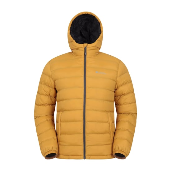 Mountain Warehouse Mens Seasons Kunstfell gefüttert gepolsterte Jacke (Senf) - Image 1