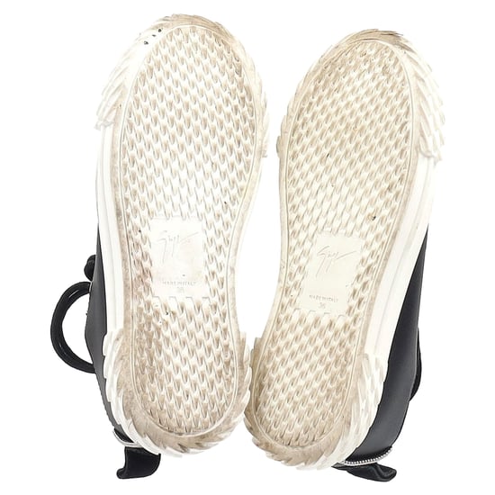 Giuseppe Zanotti Blabber Low-Top Sneaker aus schwarzem Leder - Image 6