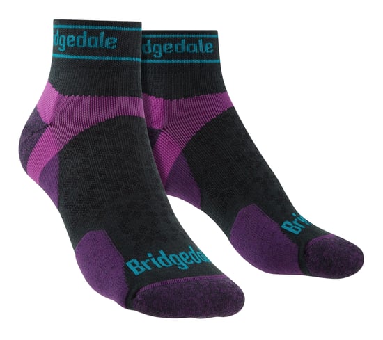 Bridgedale - Womens Sport Ultralight Merino Low Socken - Holzkohle / Lila - Image 1