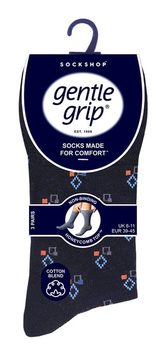 Gentle Grip - 6 Paar Herren Gentle Grip nicht elastische Socken - SOMRJ582 - Image 2