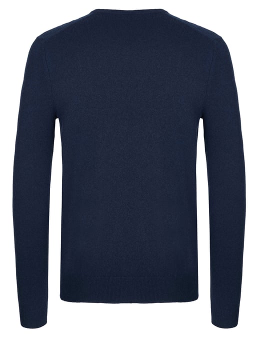 Malo Optimum Kaschmir Pullover navy - Image 2
