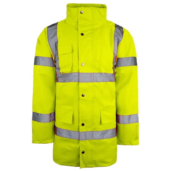 Dickies Autobahnsicherheit Herren gelb wasserdichte Jacke - Image 1