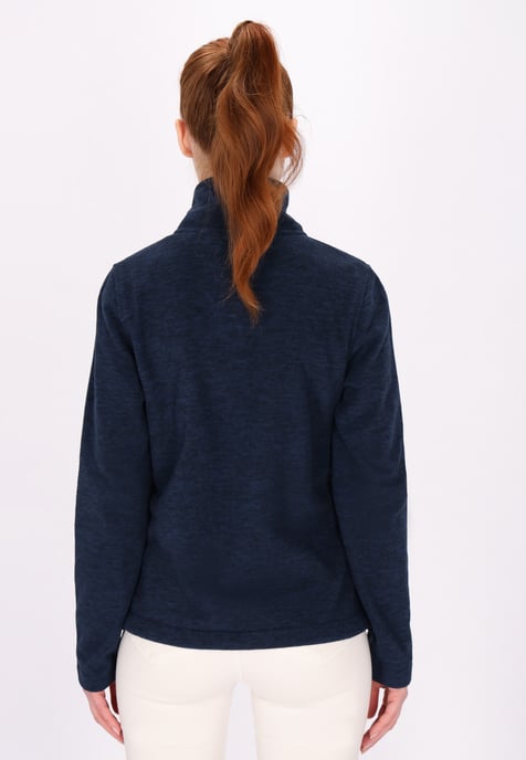 Dreimaster Fleecejacke Damen Marine Melange - Image 4