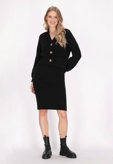 Dreimaster Cardigan Damen Schwarz - Image 2