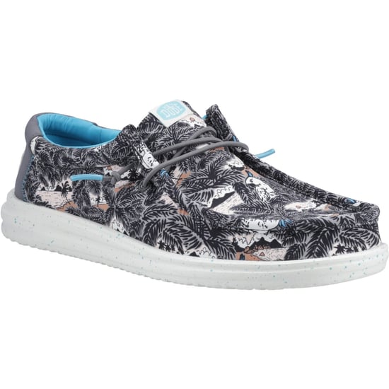 HEYDUDE Wally H2O Tropical Nylon Herren Schwarz Tropical Bootsschuhe - Image 1